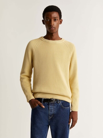 Scalpers Sweater 'New Frederic ' in Yellow: front