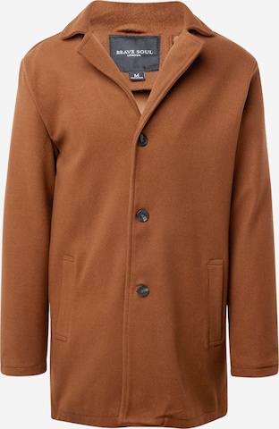 Manteau mi-saison BRAVE SOUL en marron : devant