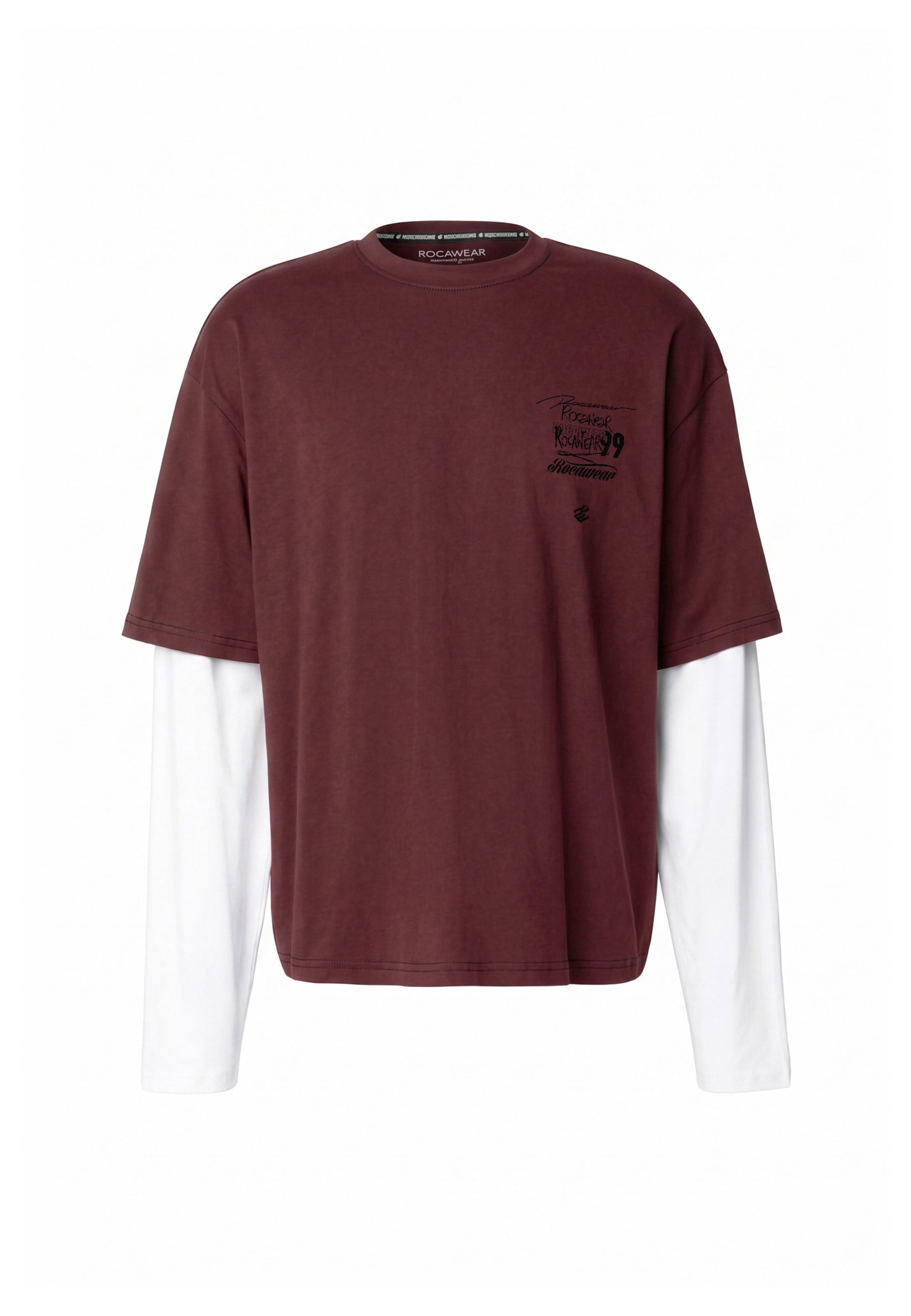 T-Shirt 'Jaxon' ROCAWEAR en rouge : devant