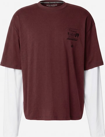 T-Shirt 'Jaxon' ROCAWEAR en rouge : devant