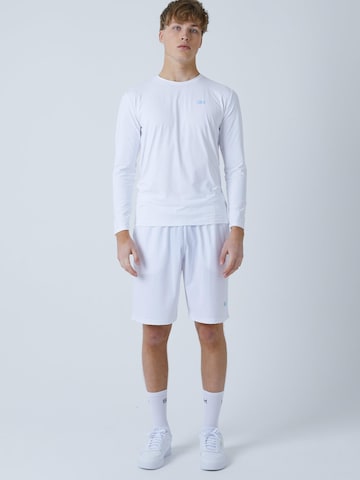 SPORTKIND Funktionsshirt 'Crew Neck Long Sleeve Shirt' in Weiß: Vorderseite
