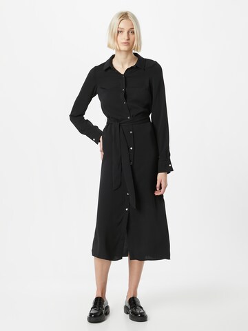 Dorothy Perkins Shirt dress in Black: front