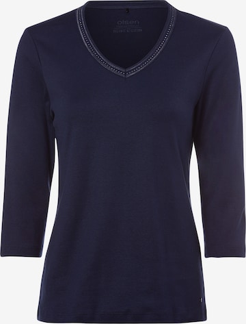 Olsen Shirt in Blauw: voorkant