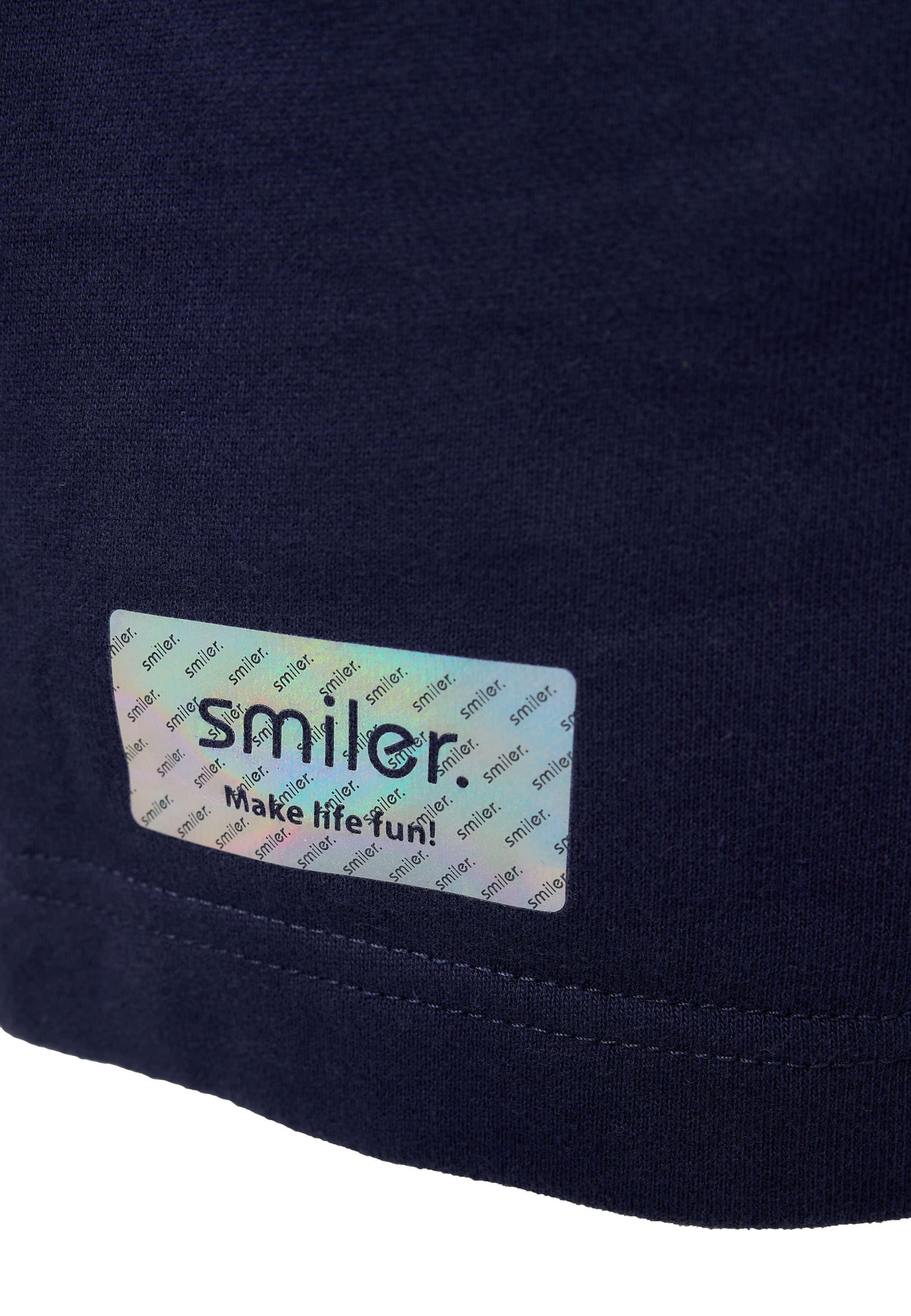 smiler. Sweatshirt 'Nippy' in Blue