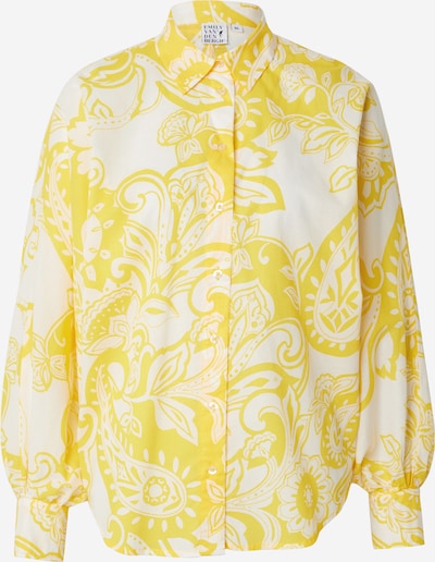 Camicia da donna Emily Van Den Bergh di colore limone / bianco, Visualizzazione prodotti