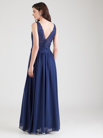 Robe de soirée mascara en bleu