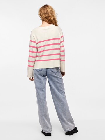 PIECES Sweater 'PCSia' in White