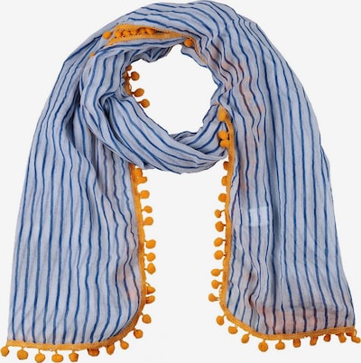 Fular 'Summer Tassel' Zwillingsherz pe albastru / albastru deschis / galben auriu, Vizualizare produs
