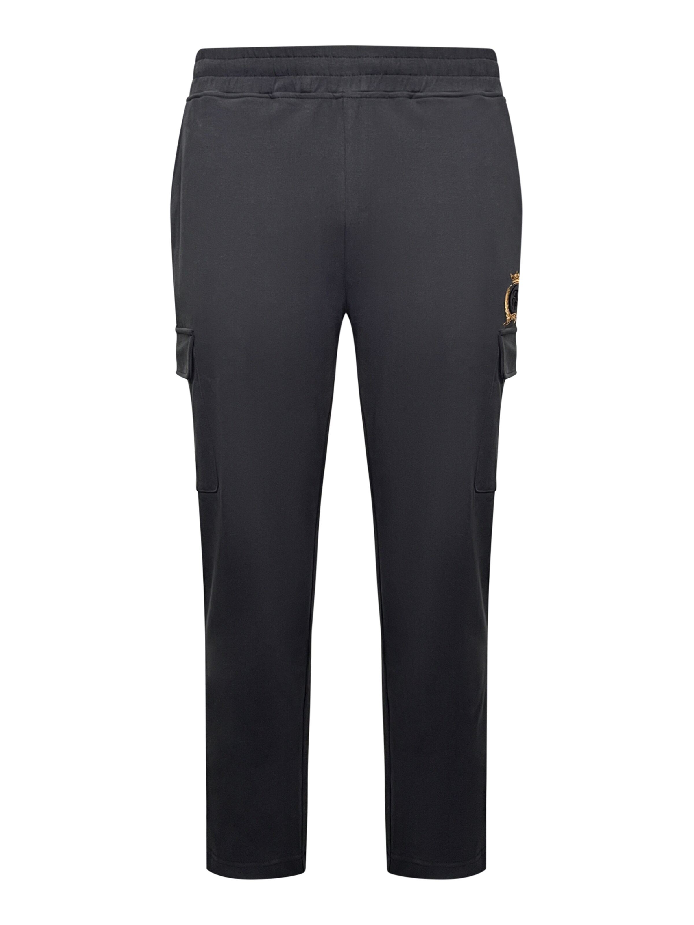SikSilk Regular Joggers in Schwarz: Vorderseite