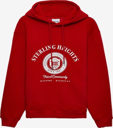 Sweat-shirt Grimelange en rouge : devant