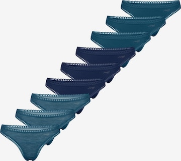 SLOGGI String 'GO Crush' in Blauw: voorkant