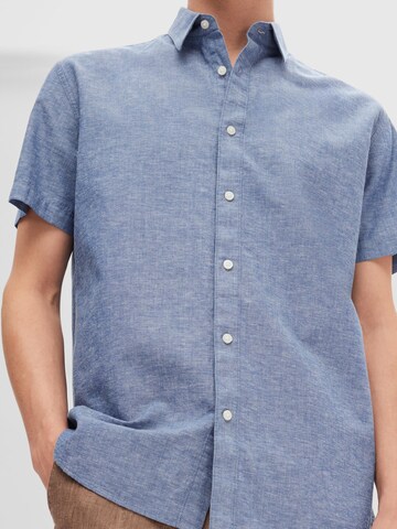 mėlyna SELECTED HOMME Standartinis modelis Marškiniai
