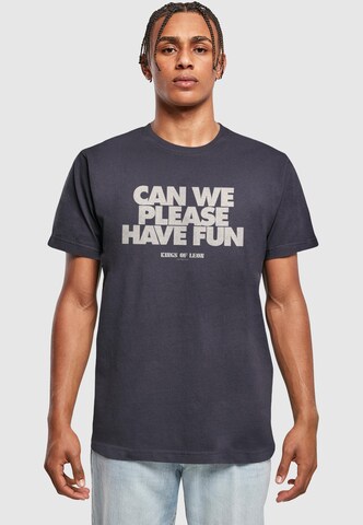 T-Shirt 'KOL - Can We Please Have Fun' Merchcode en bleu : devant