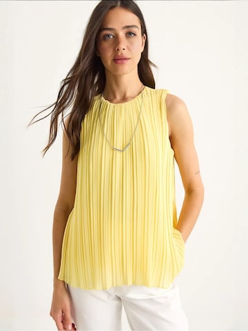 Bianco Lucci Blouse in Geel: voorkant