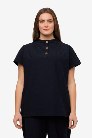 Ulla Popken Shirt in Blauw: voorkant