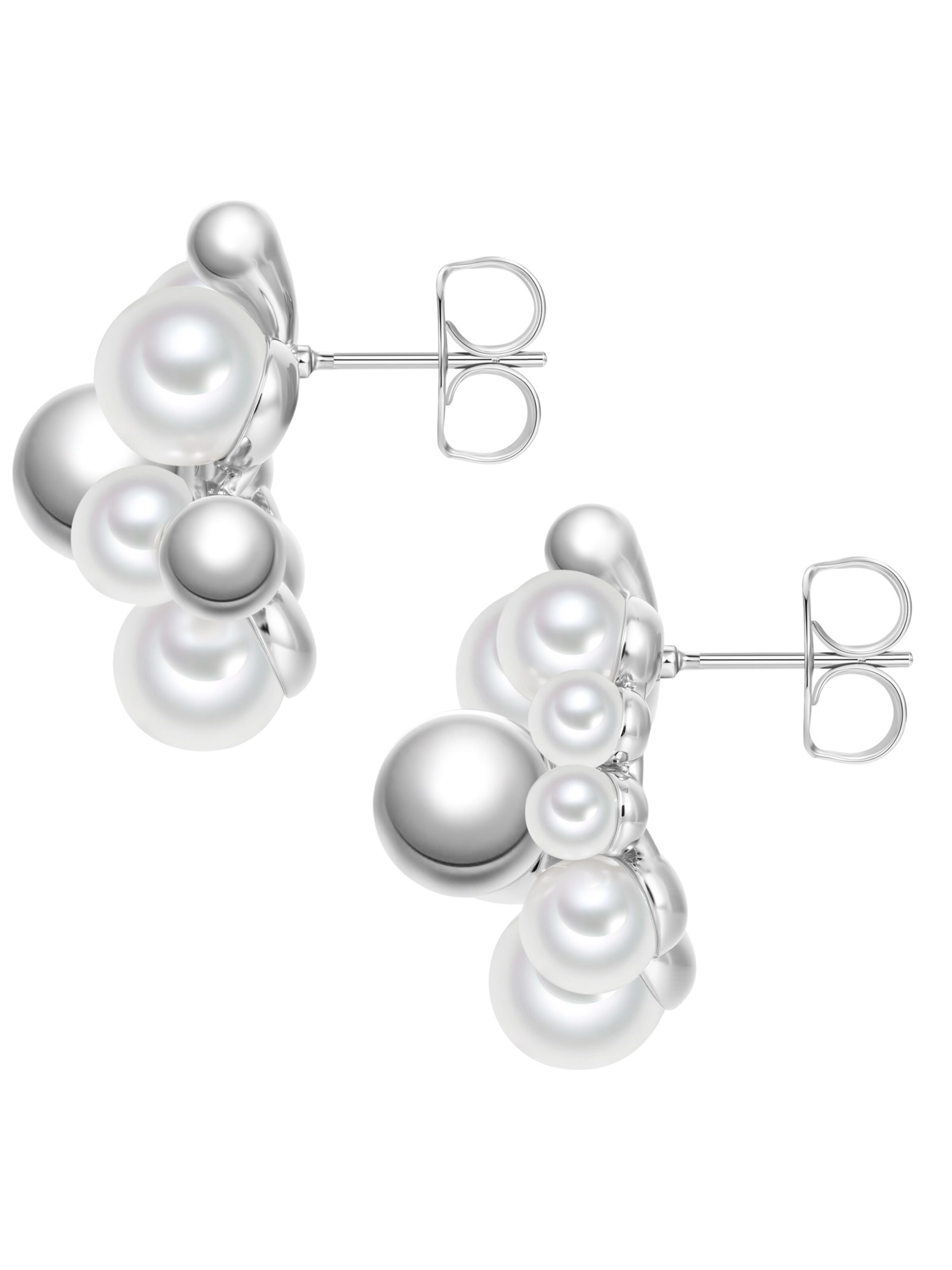 Boucles d'oreilles Lulu & Jane en blanc