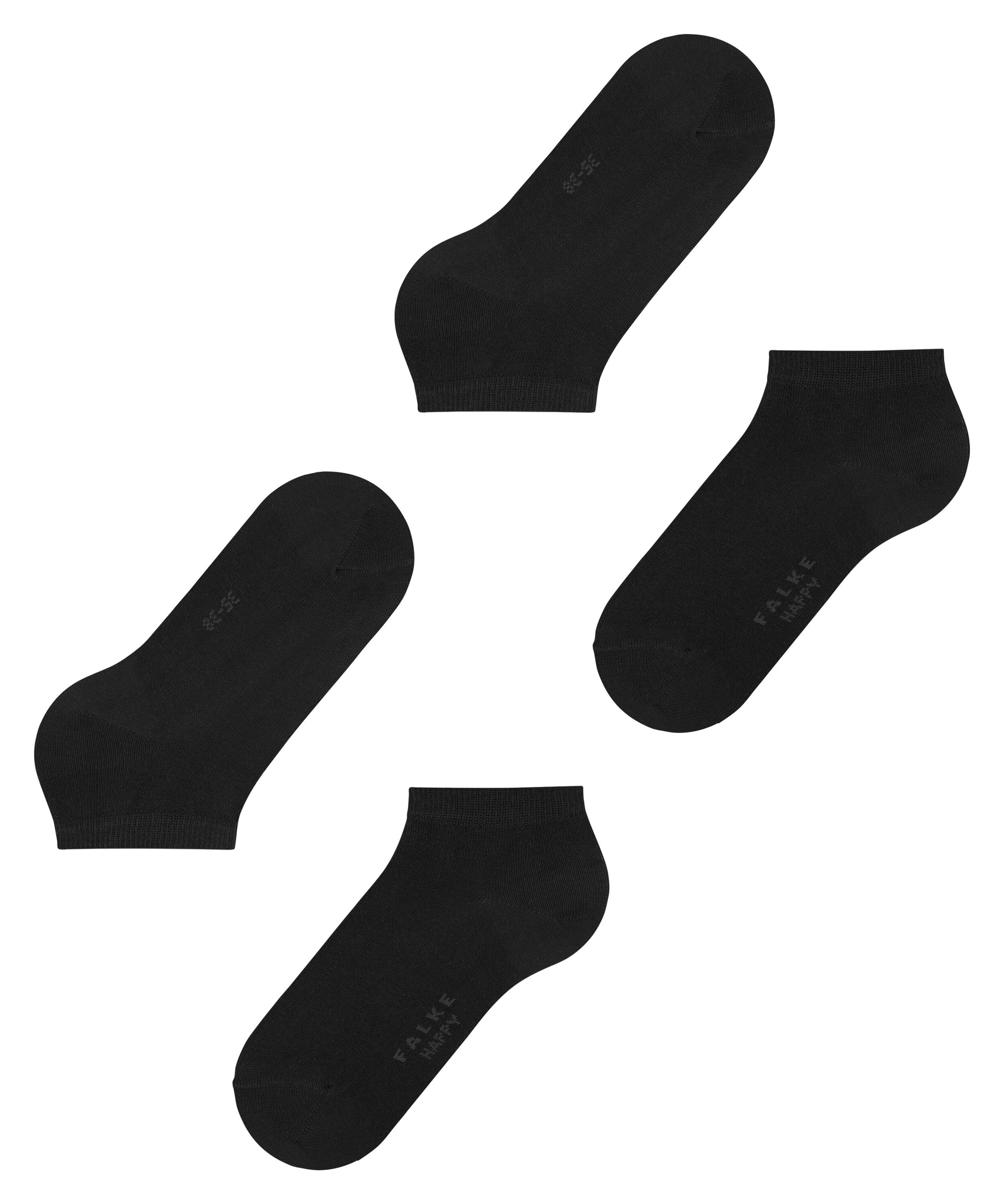 FALKE Socken 'Happy' in Schwarz