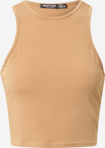 Top di Nasty Gal in beige: frontale