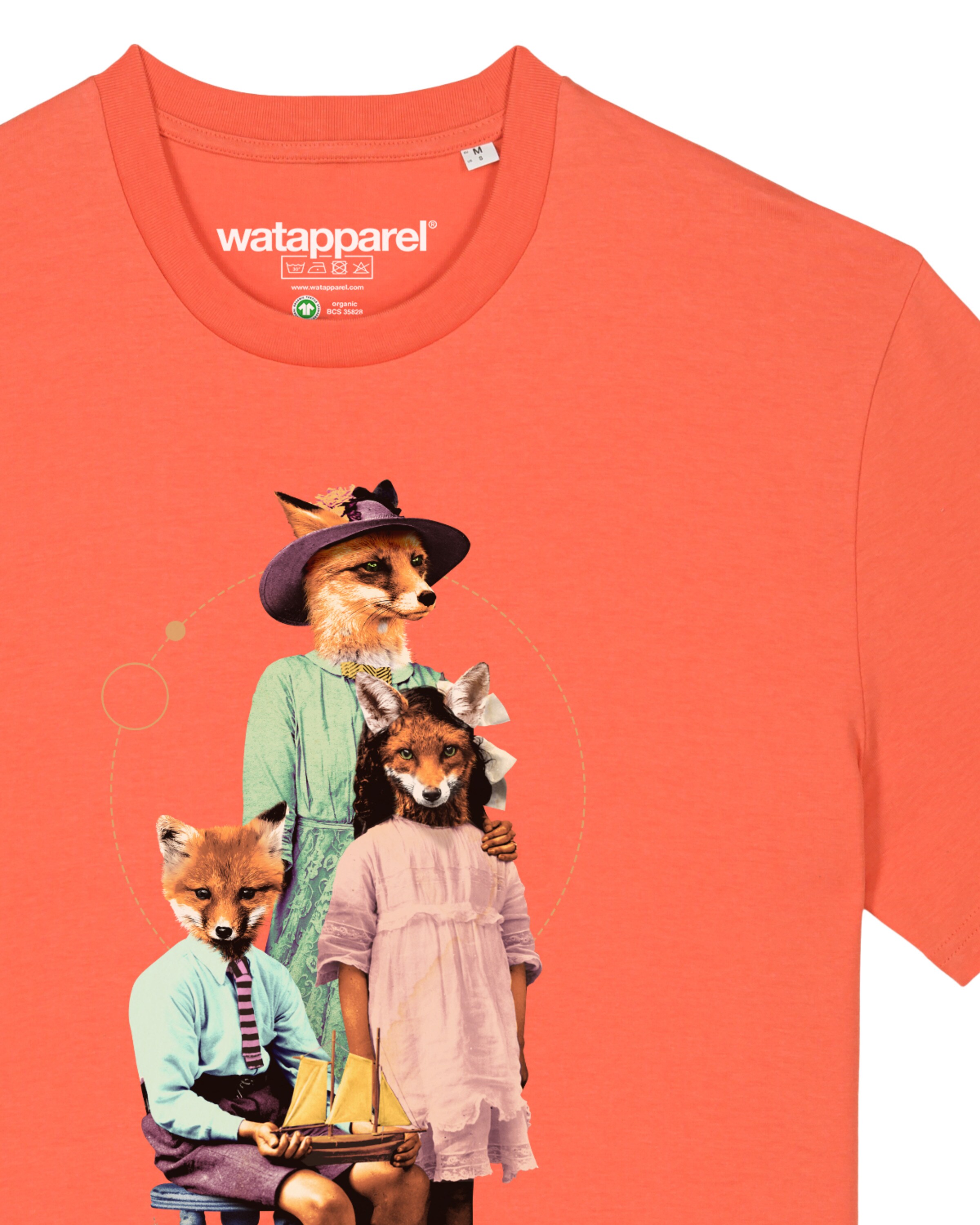 Watapparel Shirt 'Fancy Fox' in Orange