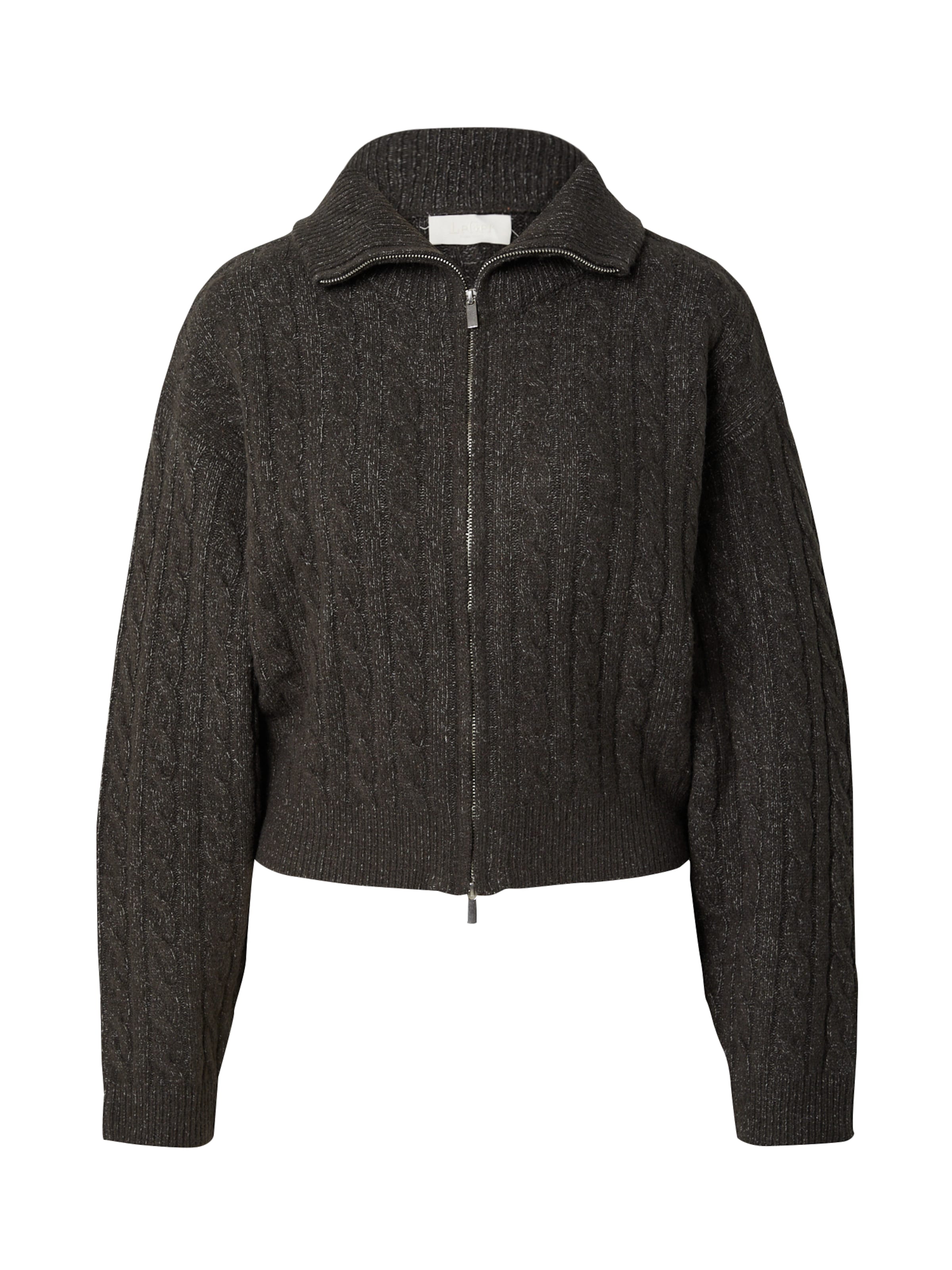 LeGer by Lena Gercke Плетена жилетка 'Caren' в тъмносиво, Преглед на продукта