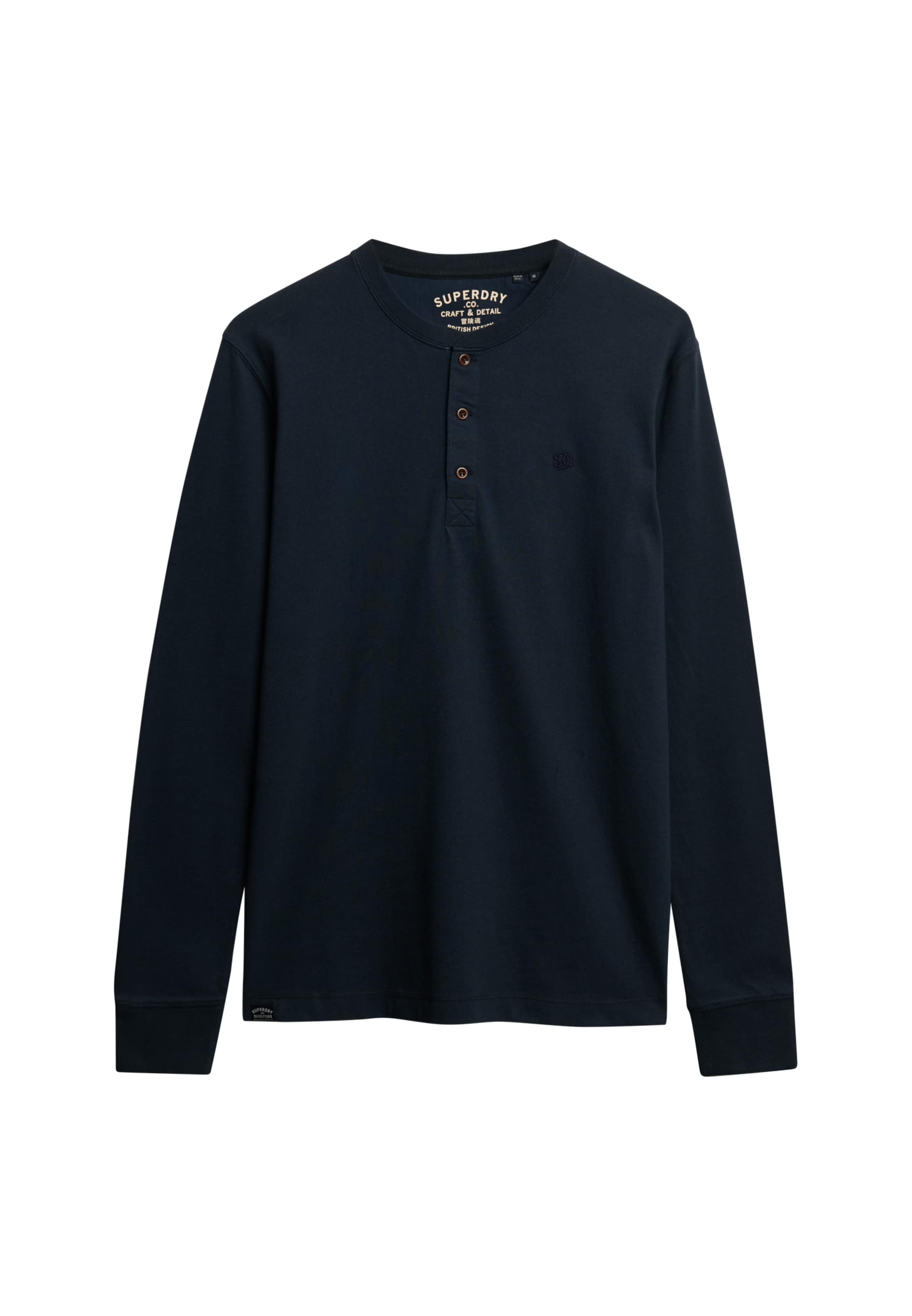 Superdry Shirt 'Essential' in Blauw: voorkant