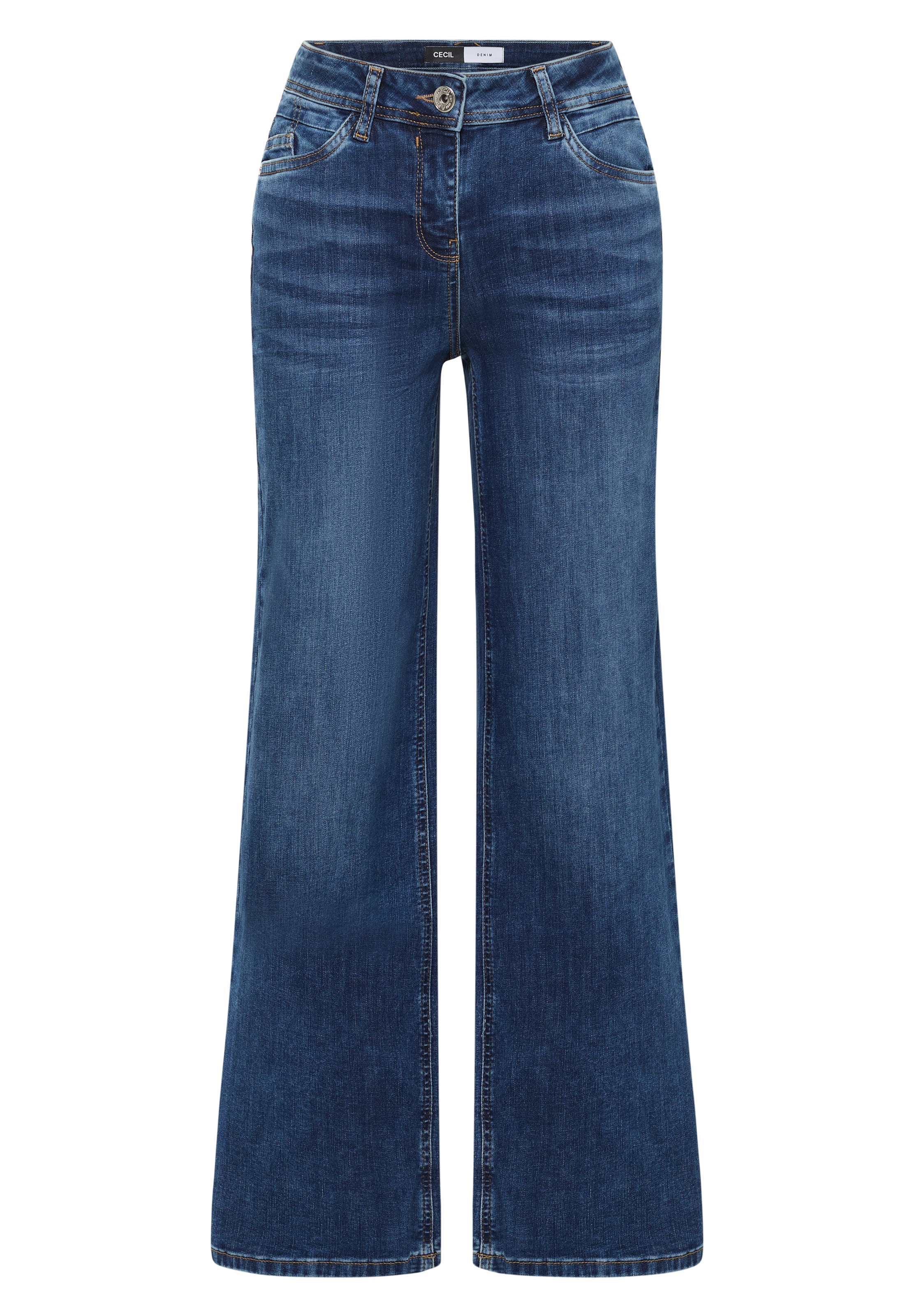 CECIL Wide Leg Jeans in Blau: Vorderseite