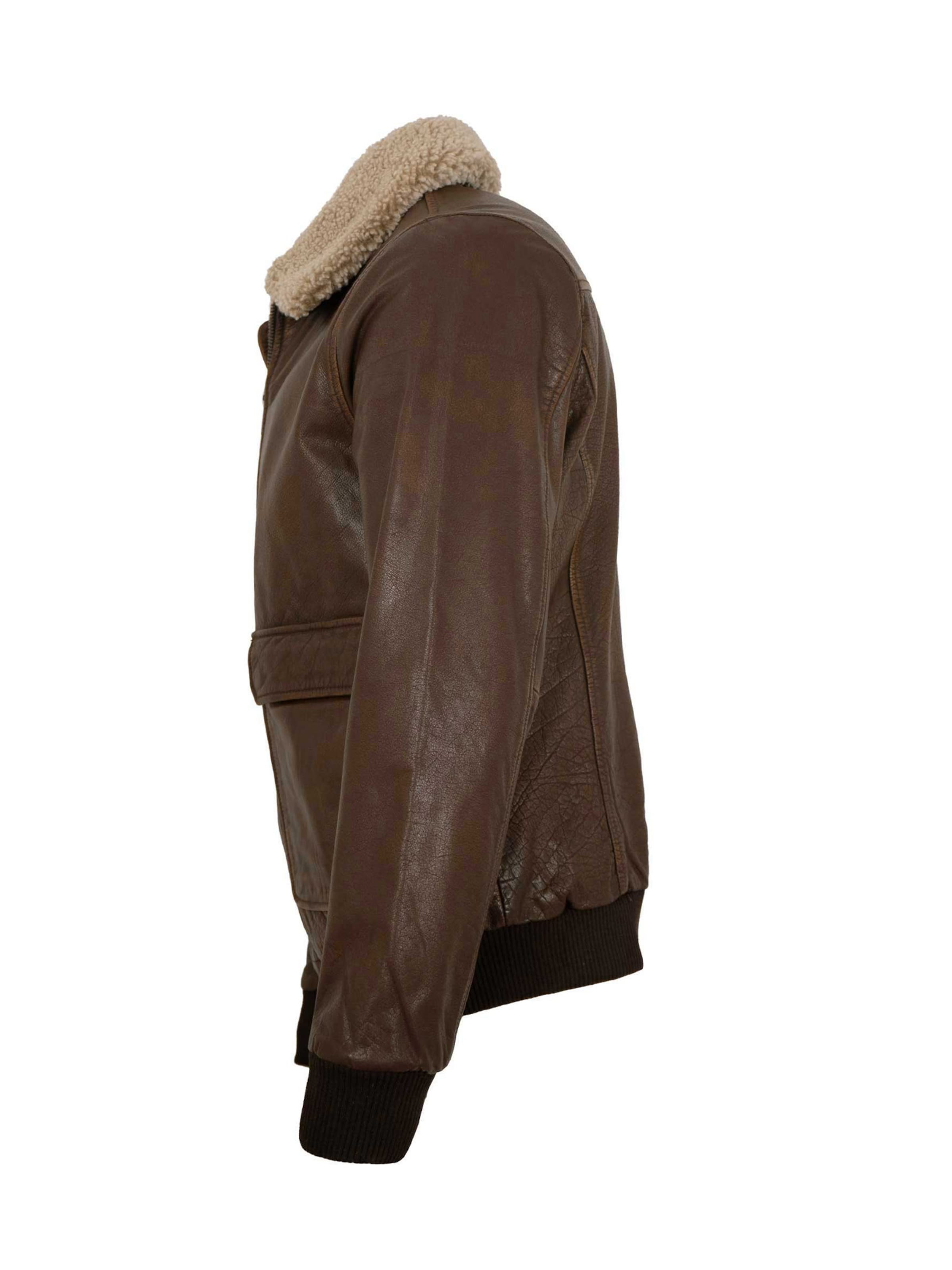 Jilani Between-Season Jacket 'KJ' in Brown