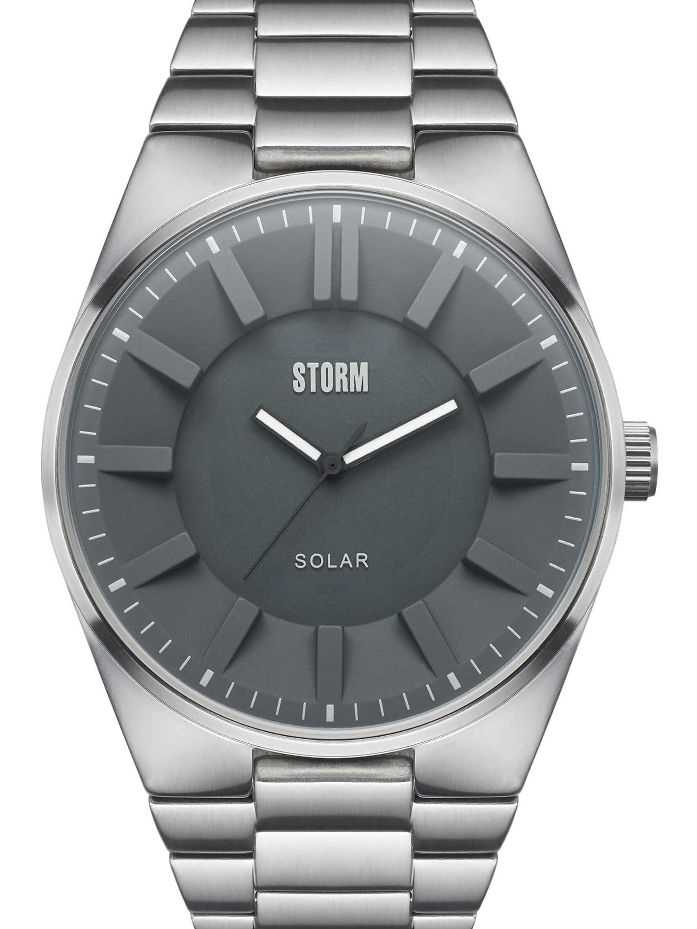 STORM Analog Watch 'Solaron' in Grey: front