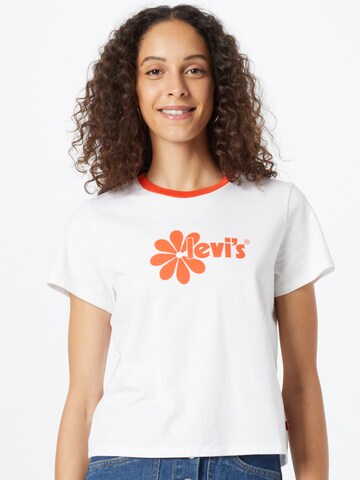 LEVI'S ® T-shirt 'Graphic Jordie Tee' i vit: framsida