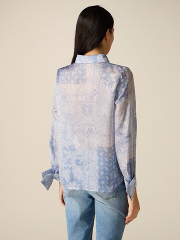 Camicia da donna di oltre in blu