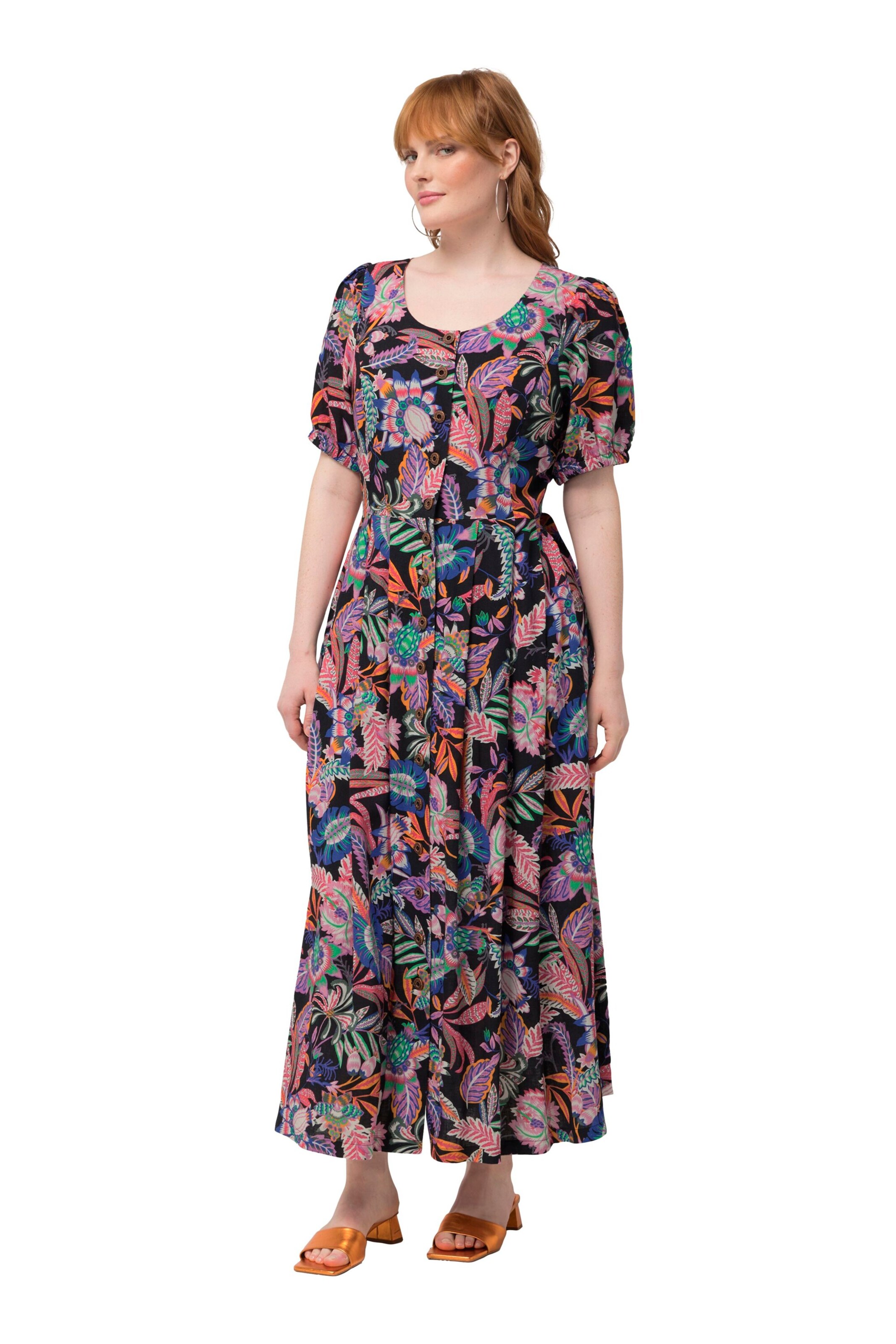 Ulla Popken Kleid in Schwarz: Vorderseite