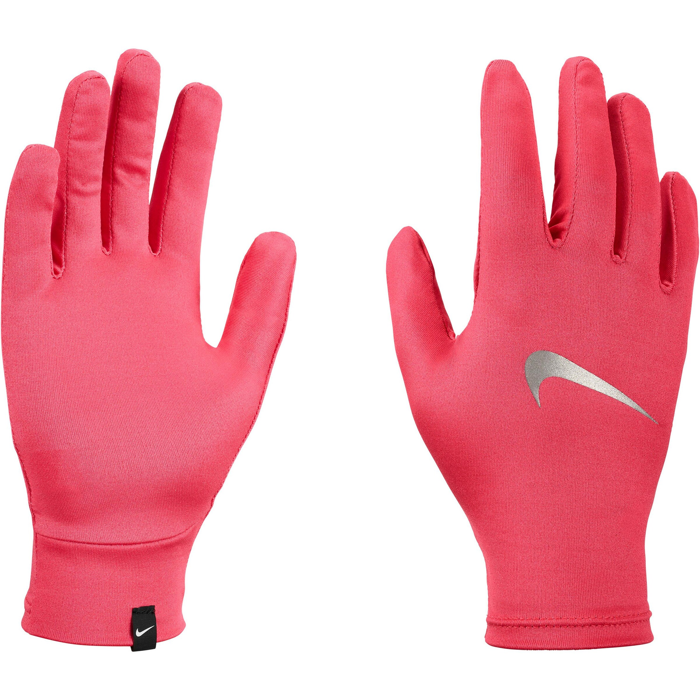 NIKE Athletic Gloves 'Pacer Liner' in Pink: front