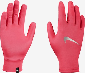 NIKE Athletic Gloves 'Pacer Liner' in Pink: front