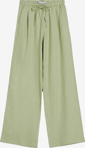 Bershka Broek in Groen: voorkant