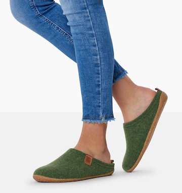 ROHDE Slippers in Green: front