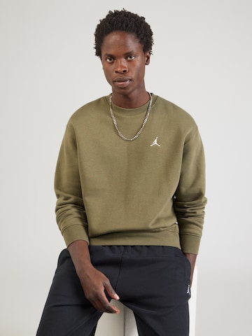 Sweat-shirt 'BRKLN' Jordan en vert : devant