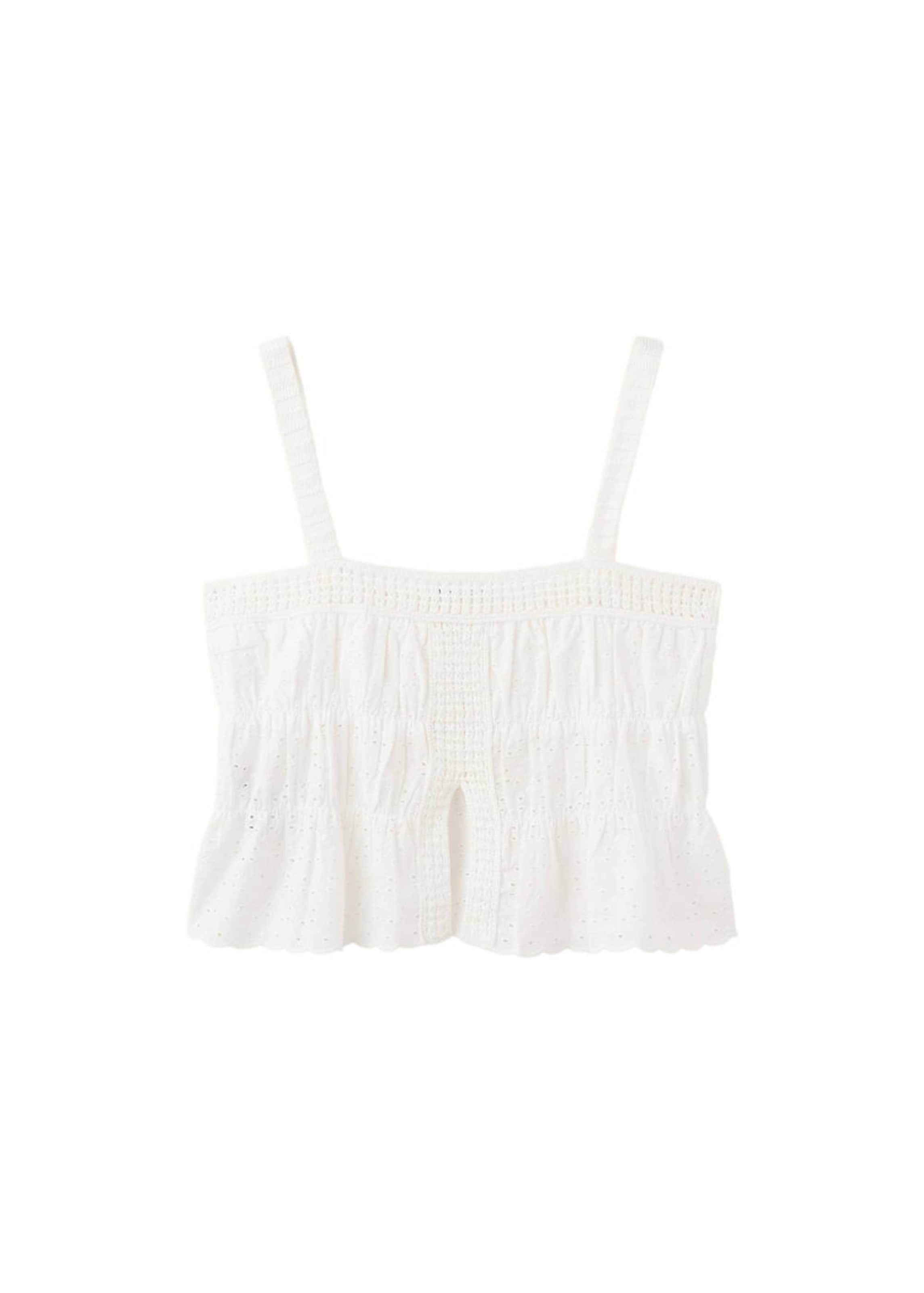 MANGO TEEN Top 'Elsa' in White: front