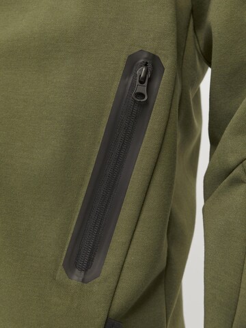 JACK & JONES Sweatjacke 'JCOFusion' in Grün