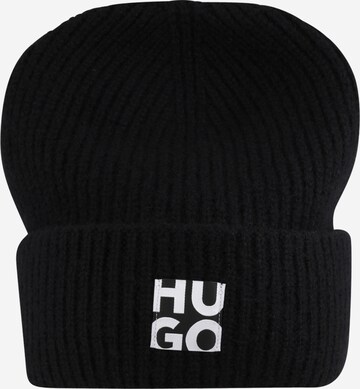 HUGO Beanie in Black: front