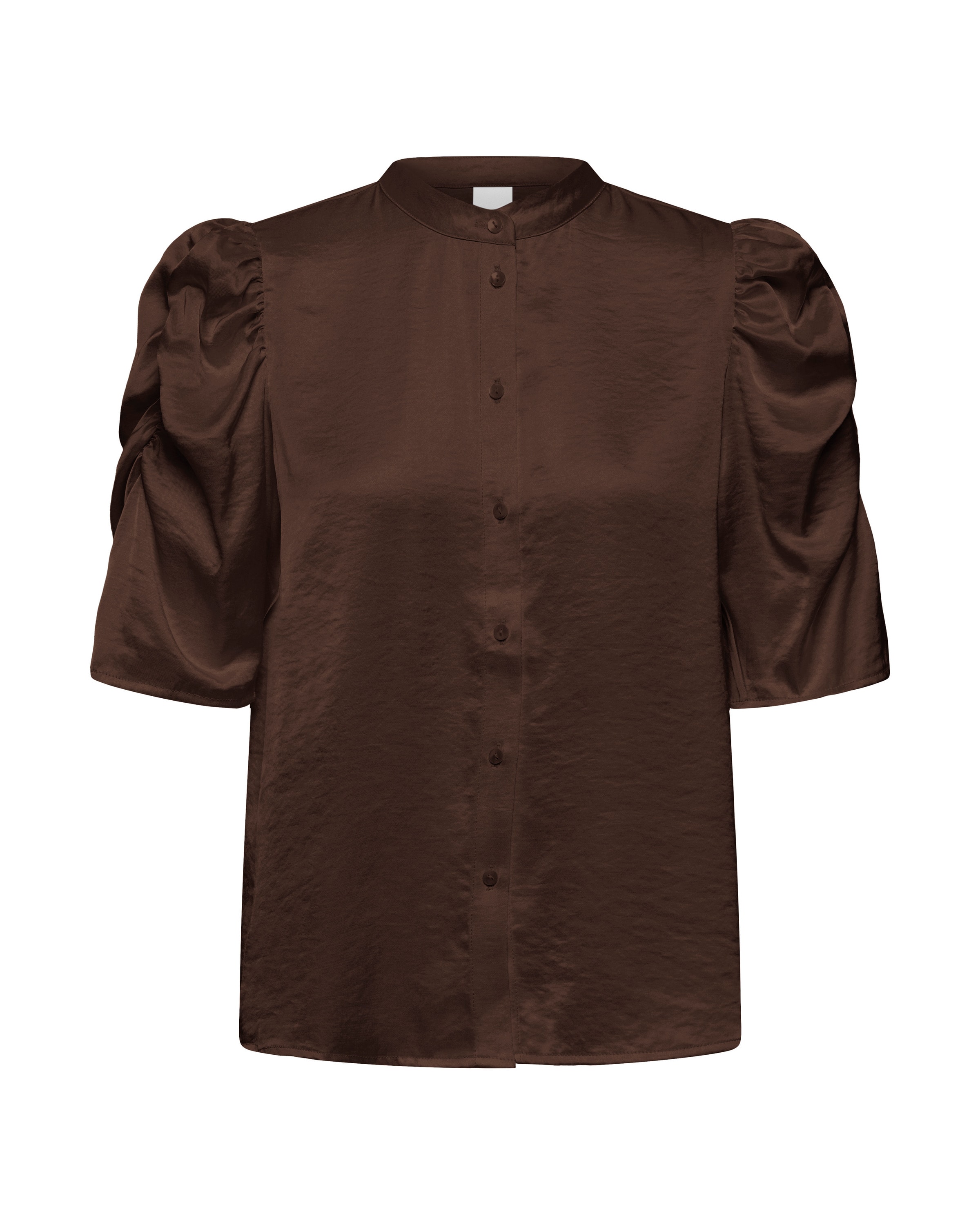ICHI - Blusa 'MARITVITTA' en marrón: frente
