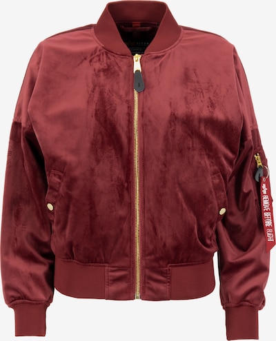ALPHA INDUSTRIES Prehodna jakna | burgund barva, Prikaz izdelka
