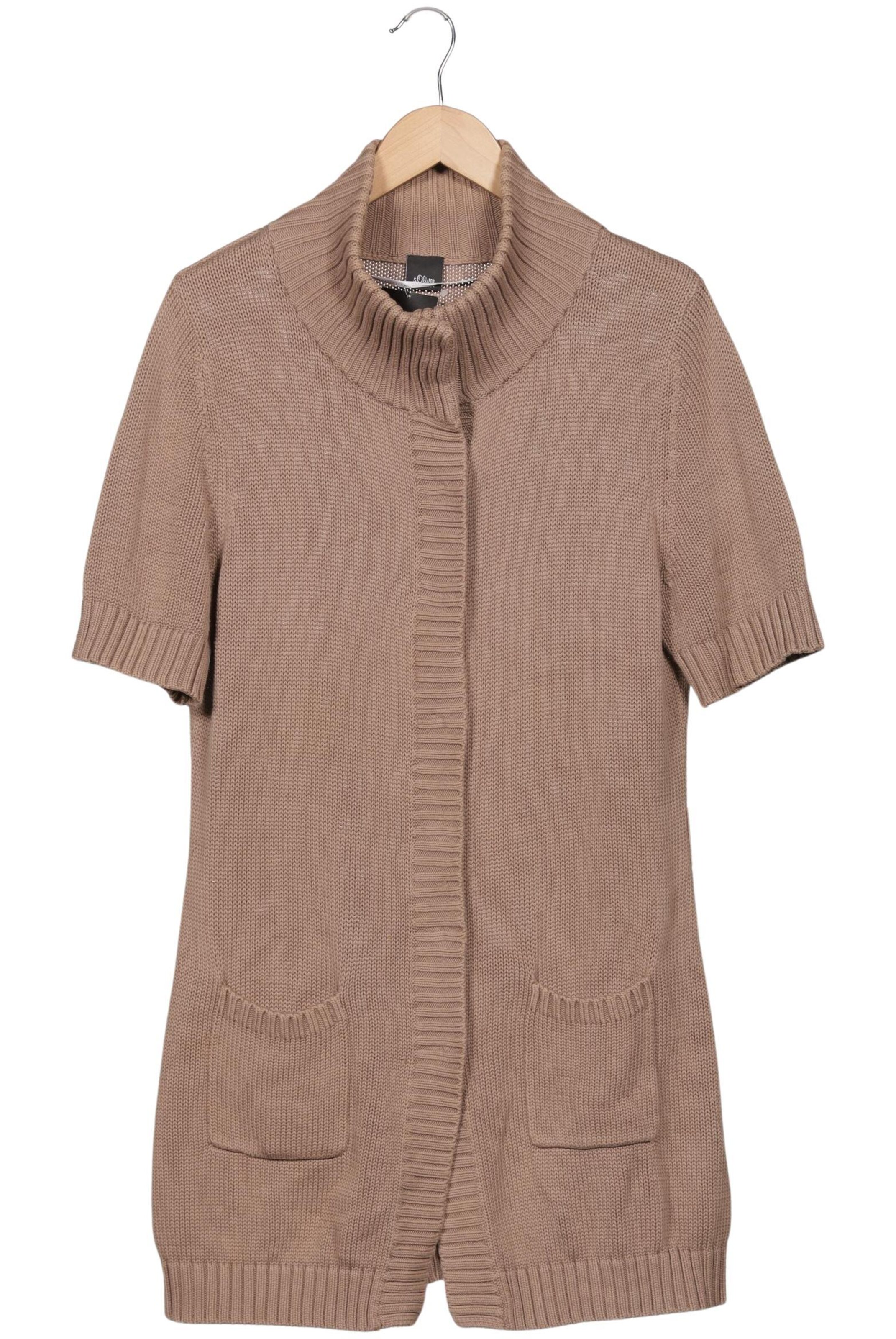 s.Oliver Strickjacke XXL in Beige: Vorderseite