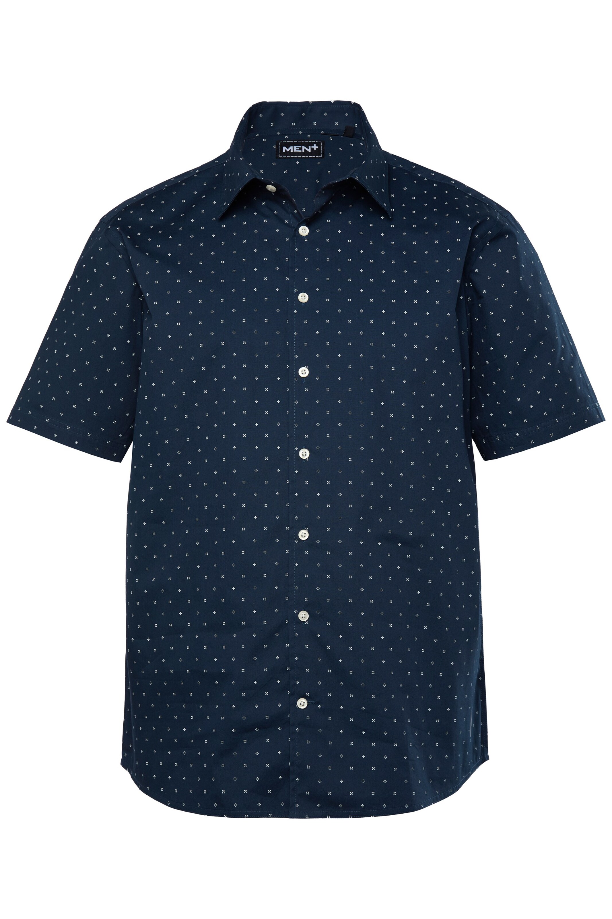 Men Plus Regular fit Overhemd in Blauw: voorkant