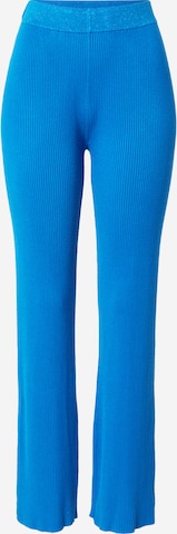 évasé Pantalon 'Badu' co'couture en bleu : devant