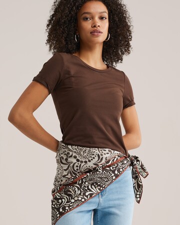 WE Fashion Μπλουζάκι σε καφέ