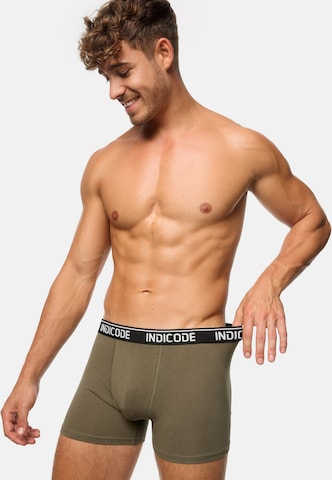 INDICODE JEANS Boxer shorts ' Milano ' in Green: front