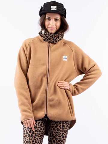 Eivy Functionele fleece jas in Bruin: voorkant