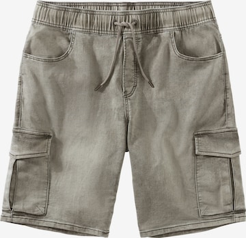 JOHN DEVIN Regular Cargo Jeans in Green: front