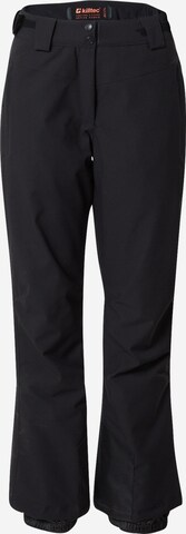 KILLTEC Regular Outdoor trousers in Black: front