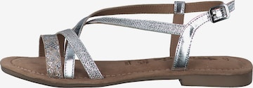 TAMARIS Sandalen met riem in Zilver